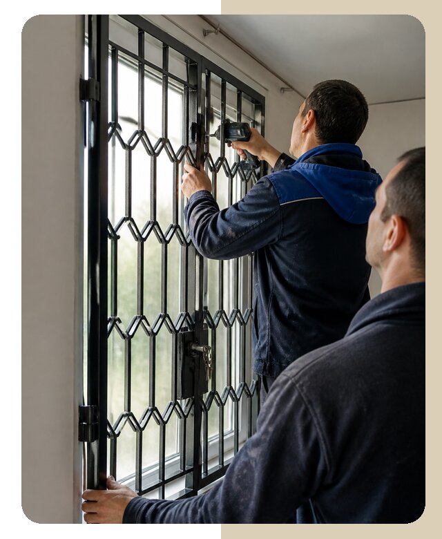 Установка распашных решеток в Ставрополе цена от 6750 р. | ДвериЛегко-Ств